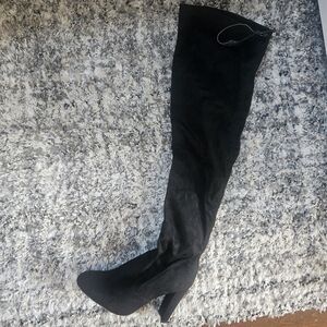 Wild Diva Black Over the Knee Boots